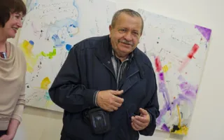 Открылась выставка «облачных» абстрактных картин Елены Душкевич