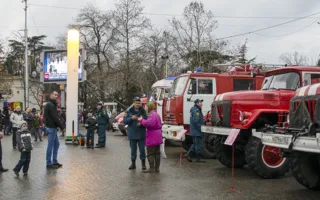 В Севастополе состоялась выставка пожарной техники