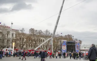 В Севастополе состоялась выставка пожарной техники