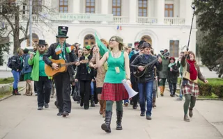 В Севастополе в День Святого Патрика состоялся «зелёный» парад
