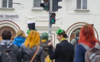 В Севастополе в День Святого Патрика состоялся «зелёный» парад
