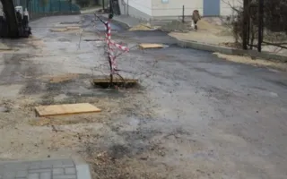 Улица Воронина за десять дней до окончания сроков строительства