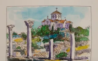В Севастополе открылась выставка скетчей Сергея Меркулова