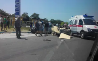 Под Белогорском «Москвич» «встретился» с иномаркой