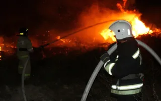 ​В Севастополе тушили крупный пожар 
