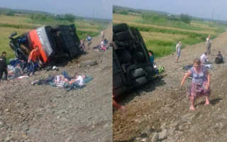 ​В России столкнулись автобусы: 16 человек погибли