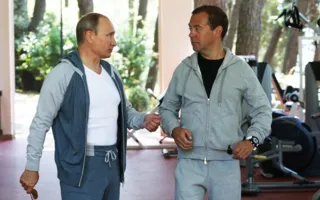 Путин и Медведев провели совместную тренировку в Сочи