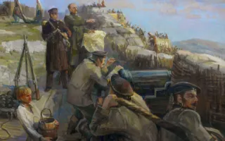 ​Художники устроили пленэр на фоне военно-исторического фестиваля