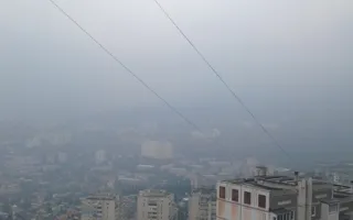 Южный берег Крыма затянуло смогом