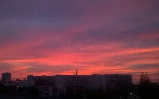 Необычайной красоты закат наблюдали в Севастополе