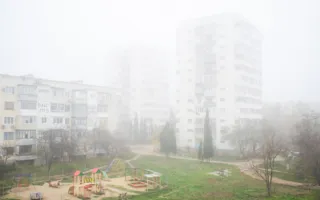 «Туманный» фоторепортаж из Севастополя