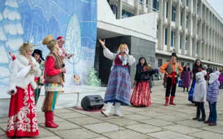 Весёлыми народными гуляниями отметили Рождество в КИЦ