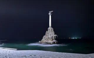 Как Севастополь со снегом подружился