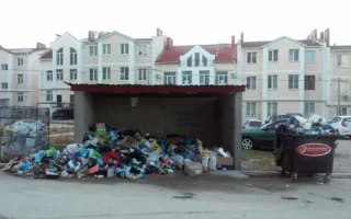 Мусор с улицы Багрия не вывозят уже две недели 