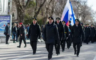 Марш-парад в честь Дня защитника Отечества состоялся в Севастополе