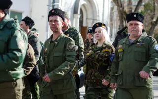 Марш-парад в честь Дня защитника Отечества состоялся в Севастополе
