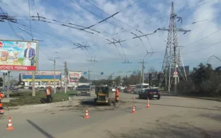 Ремонт дороги на «Остряках» спровоцировал пробку