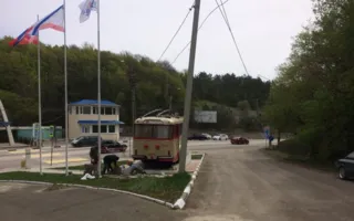 Легендарный крымский троллейбус вернулся на своё место