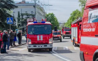 Праздник для пожарных и спасателей устроили в центре Севастополя 