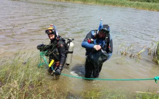 Водолазы подняли из водохранилища вещдоки по уголовному делу