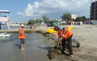 Севастопольцы довольны: Пляж «Омега» приводят в порядок