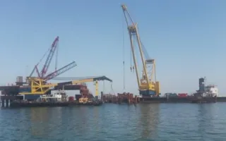 В Сети появились новые фото и видео строительства Крымского моста