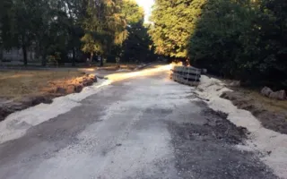 Начался ремонт дороги на улице Набережная в Симферополе