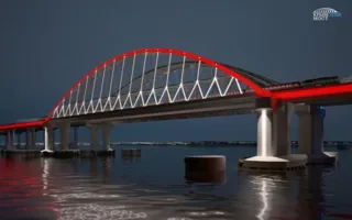 Керченский мост подсветят в цвета российского флага (фото)