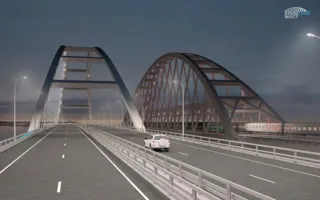Керченский мост подсветят в цвета российского флага (фото)