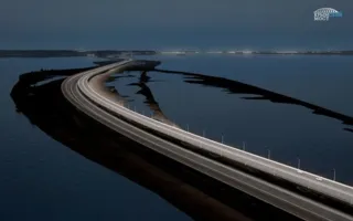 Керченский мост подсветят в цвета российского флага (фото)