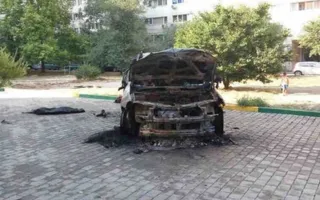 Ночью в Севастополе снова горела иномарка