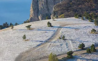 Первый снег выпал в Крыму — фотофакт
