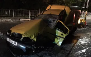 В Крыму столкнулись «Ford» и «BMW» — два авто «всмятку»