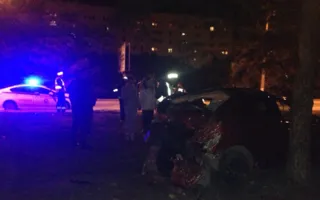 В Севастополе авто перевернулось и врезалось в дерево