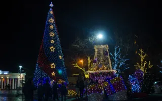 Новогодний Севастополь сверкает праздничной иллюминацией (фото)