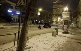 В снежном Севастополе устраивали «ралли» на санках (фото)