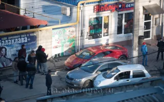 В Крыму в тройном ДТП разбили «Lamborgini» (фото)
