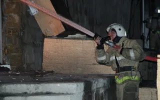 В Симферополе успешно потушили пожар на складе — пострадавших нет