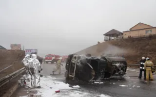 У сгоревшего на «объездной смерти» бензовоза оторвало колёса (видео)