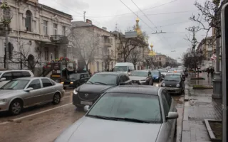 Центр Cевастополя «парализовало» в огромной пробке
