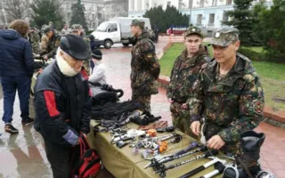 Показ военной техники прошёл в центре Симферополя (фото, видео)