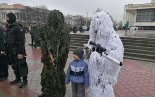 Показ военной техники прошёл в центре Симферополя (фото, видео)