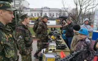 Показ военной техники прошёл в центре Симферополя (фото, видео)