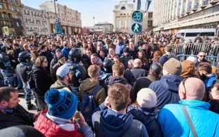В Москве задержали более тысячи участников несогласованной акции