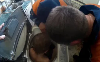В Евпатории спасли мальчика из стиральной машины