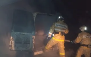 В Бахчисарайском районе Крыма сгорела «Газель» с углём (фото)
