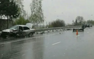 ДТП в Симферополе: две иномарки «всмятку» (фото)