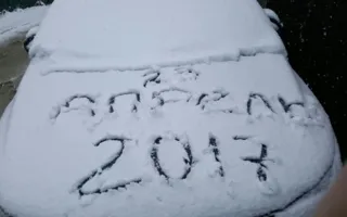 «Оянваревший» апрель добрался до Севастополя: снег на Байдарах (фото)