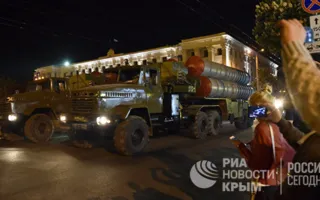 Первая репетиция Парада Победы прошла в Симферополе (фото, видео)