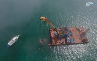 Со дна Керченского пролива подняли истребитель времён ВОВ (фото, видео)